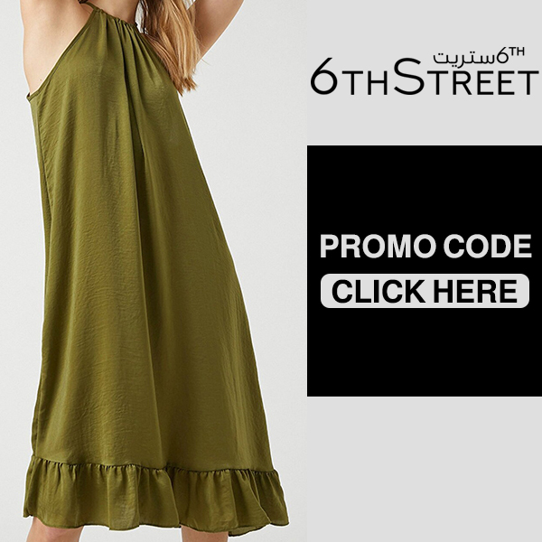 Green Koton Dress from 6thStreet with 6thStreet promo code