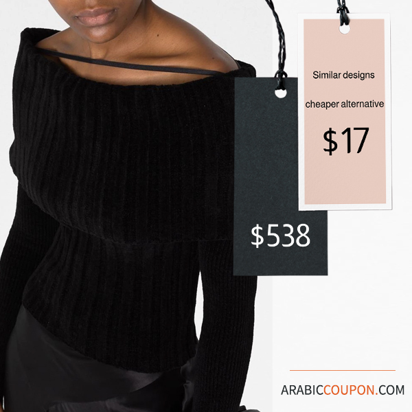 Jacquemus ribbed knit sweater from farfetch with coupon