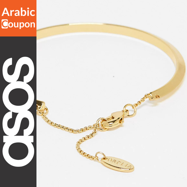 18K gold-plated Orelia bracelet
