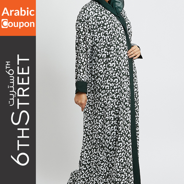 H&M casual printed abaya - Affordable Ramadan Abaya