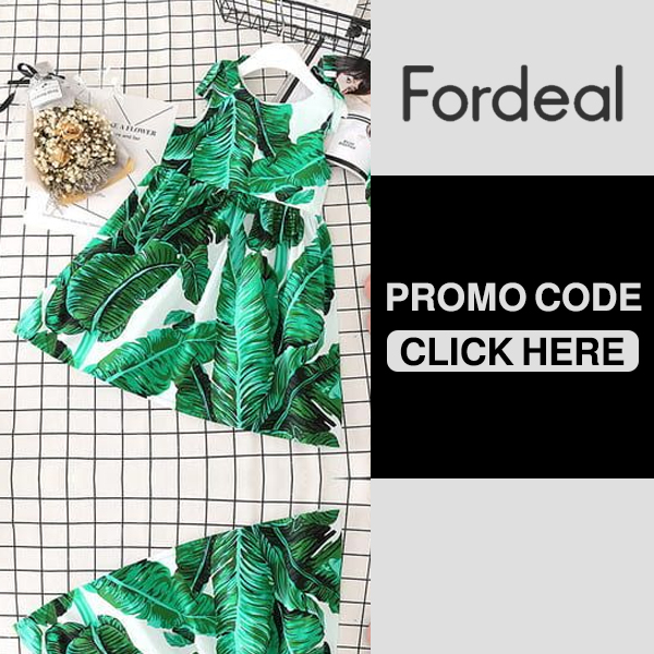 Girls' green dress - Fordeal promo code