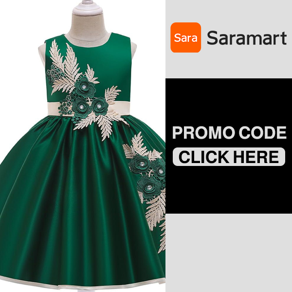 Green Princess dress - Sara Mart Promo code