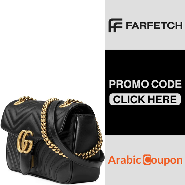 Small Gucci Marmont bag at the best price with Farfetch code