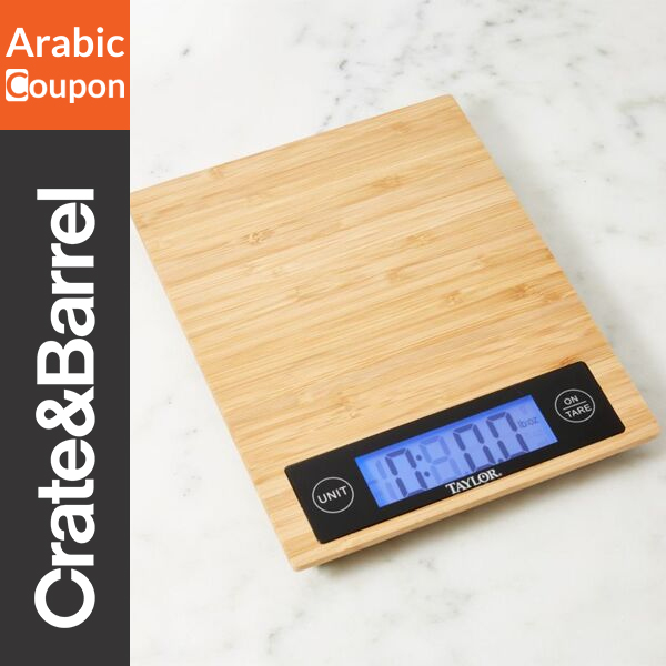 Bamboo food scale