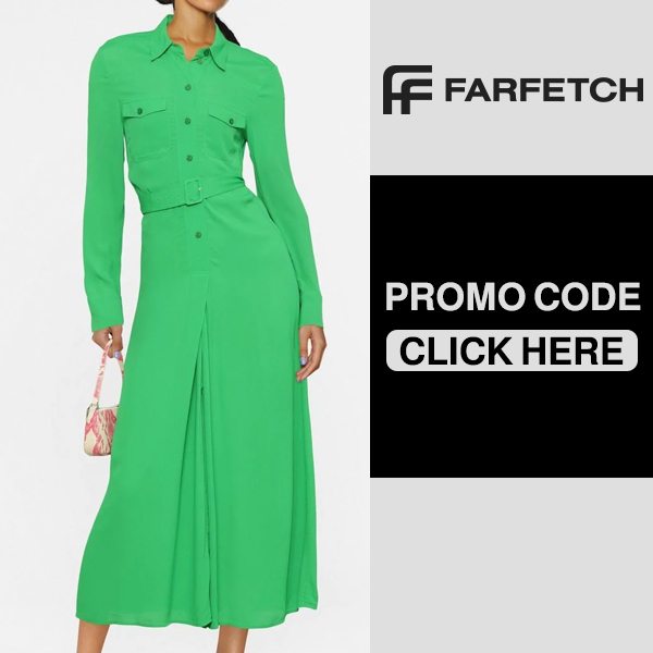 Pinko midi dress with belt - Green dress for SA national day from Farfetch