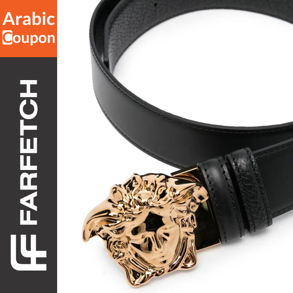 Versace leather belt with Medusa head - Formal mens gift ideas