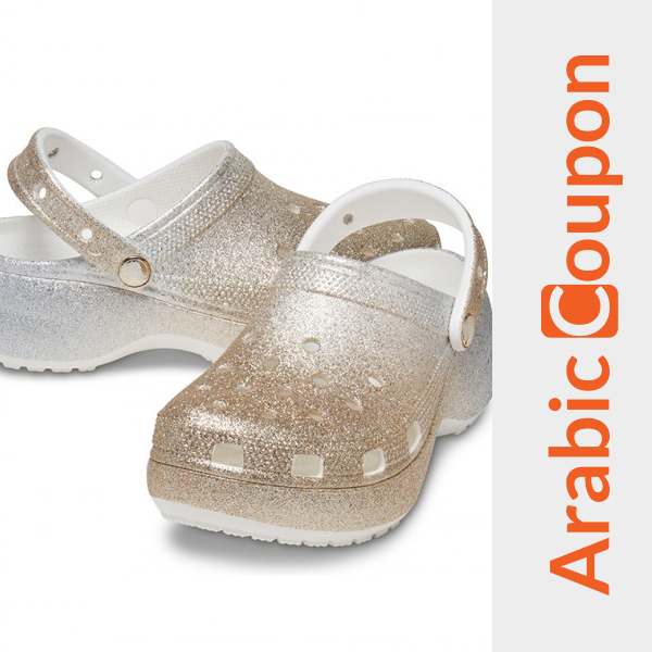 Classic Platform Ombre Glitter Crocs - BEST Crocs Designs For Women