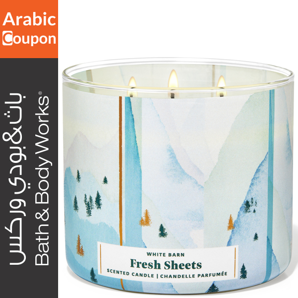 Fresh Sheets candle from Bath and Body Works