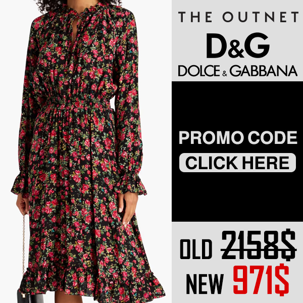 Dolce and Gabbana floral print midi dress - The outnet promo code