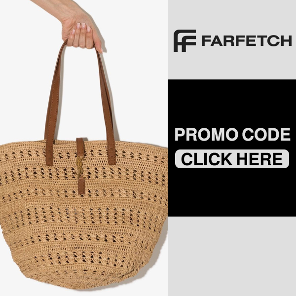 Saint Laurent Raffia Crochet tote Bag at best price with Farfetch code