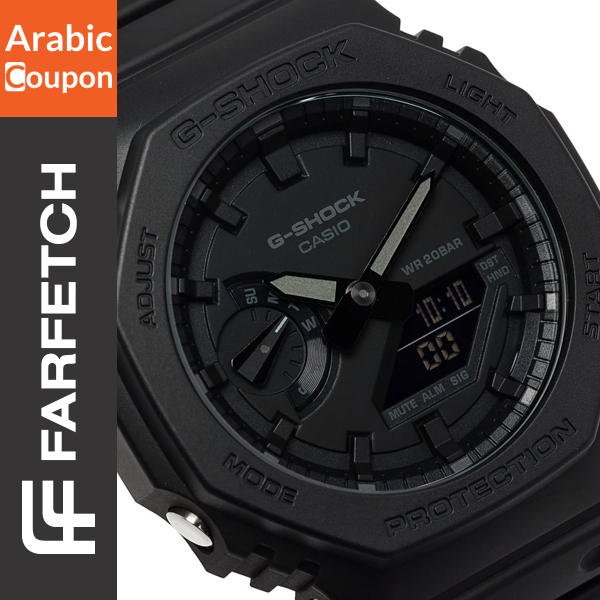 Casio G-Shock watch - GA-2100-1A1ER - farfetch discount code