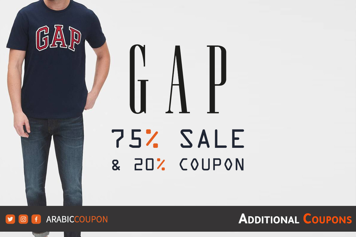 75 GAP SALE in Egypt + GAP promo code "HD10"